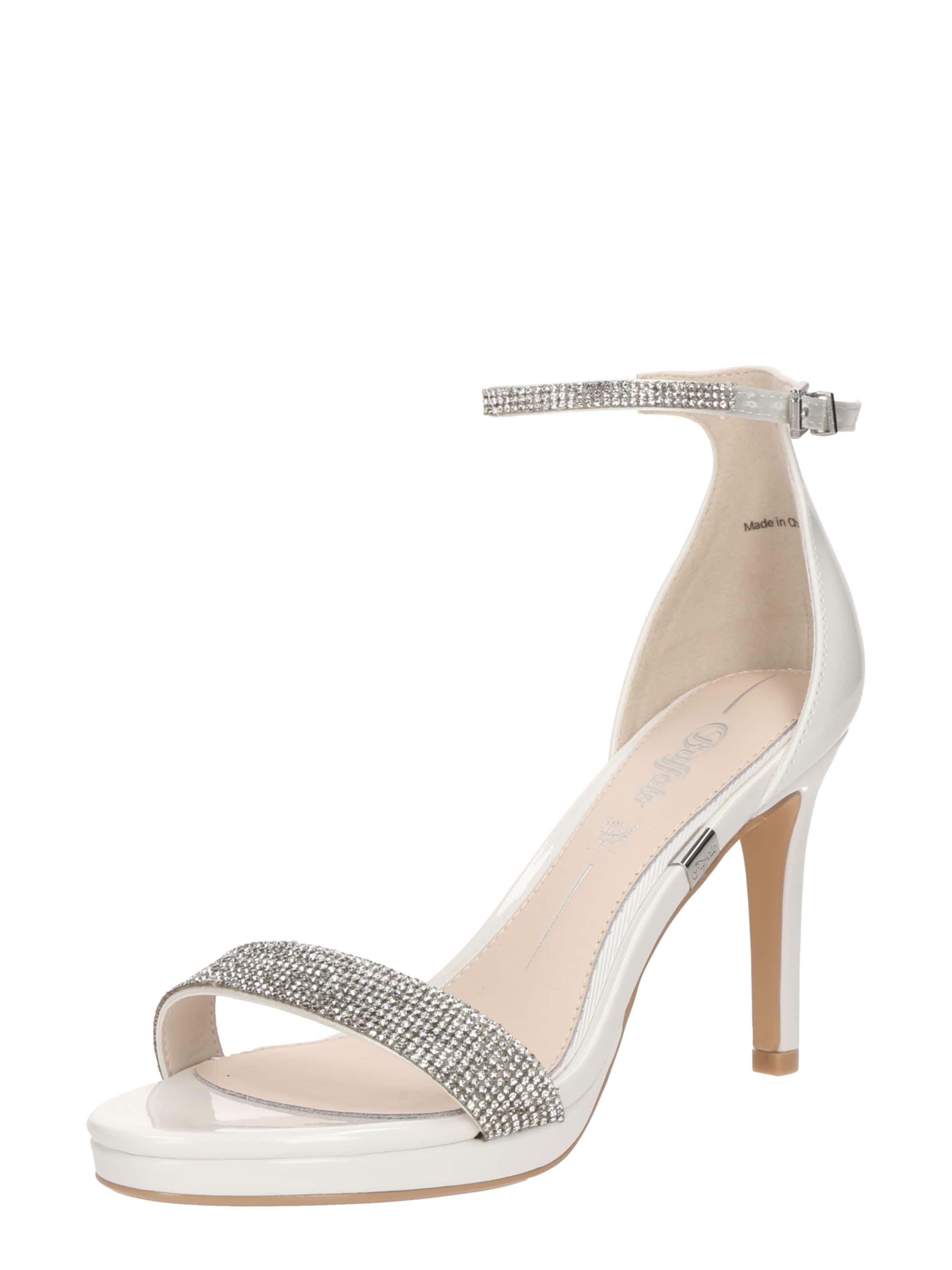 BUFFALO Sandaler med rem i hvid: forside