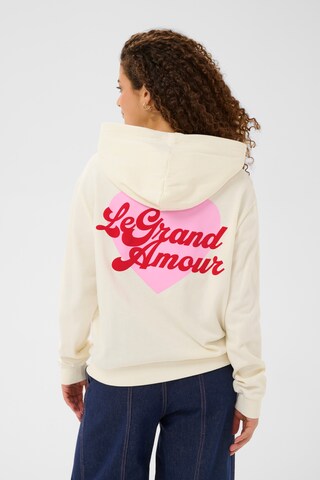 SAINT TROPEZ Sweatjakke 'PixilineSZ' i beige: forside