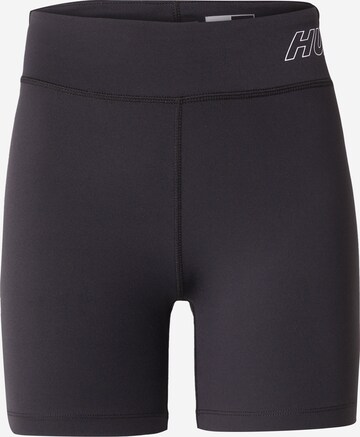 Skinny Pantalon de sport 'Fundamental' Hummel en noir : devant