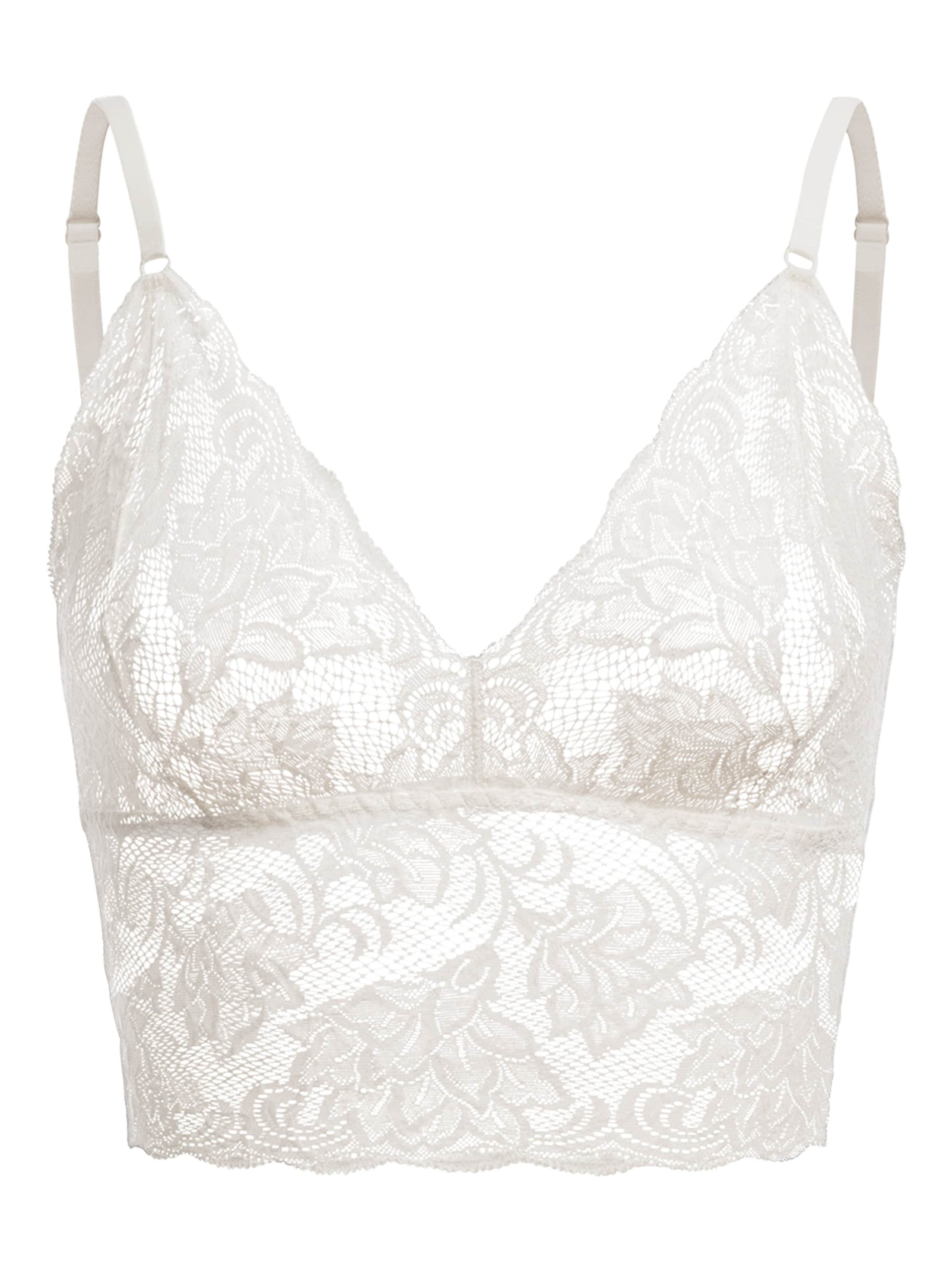 Erlich Textil - Triangular Soutien 'Ophelia' em branco: frente