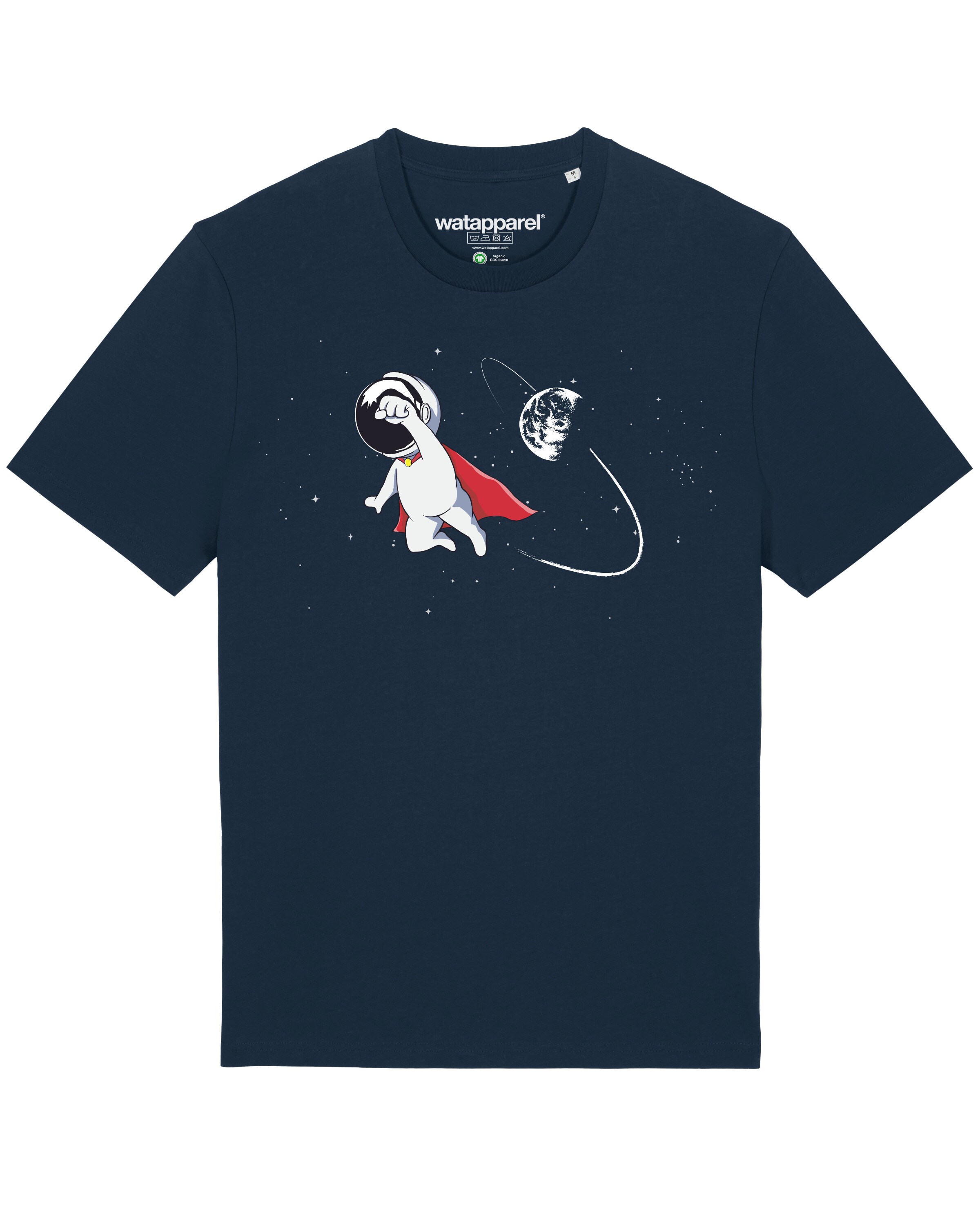 T-Shirt ' Superastronaut ' Watapparel en bleu : devant