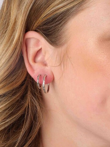 Lucardi Earrings in Silver