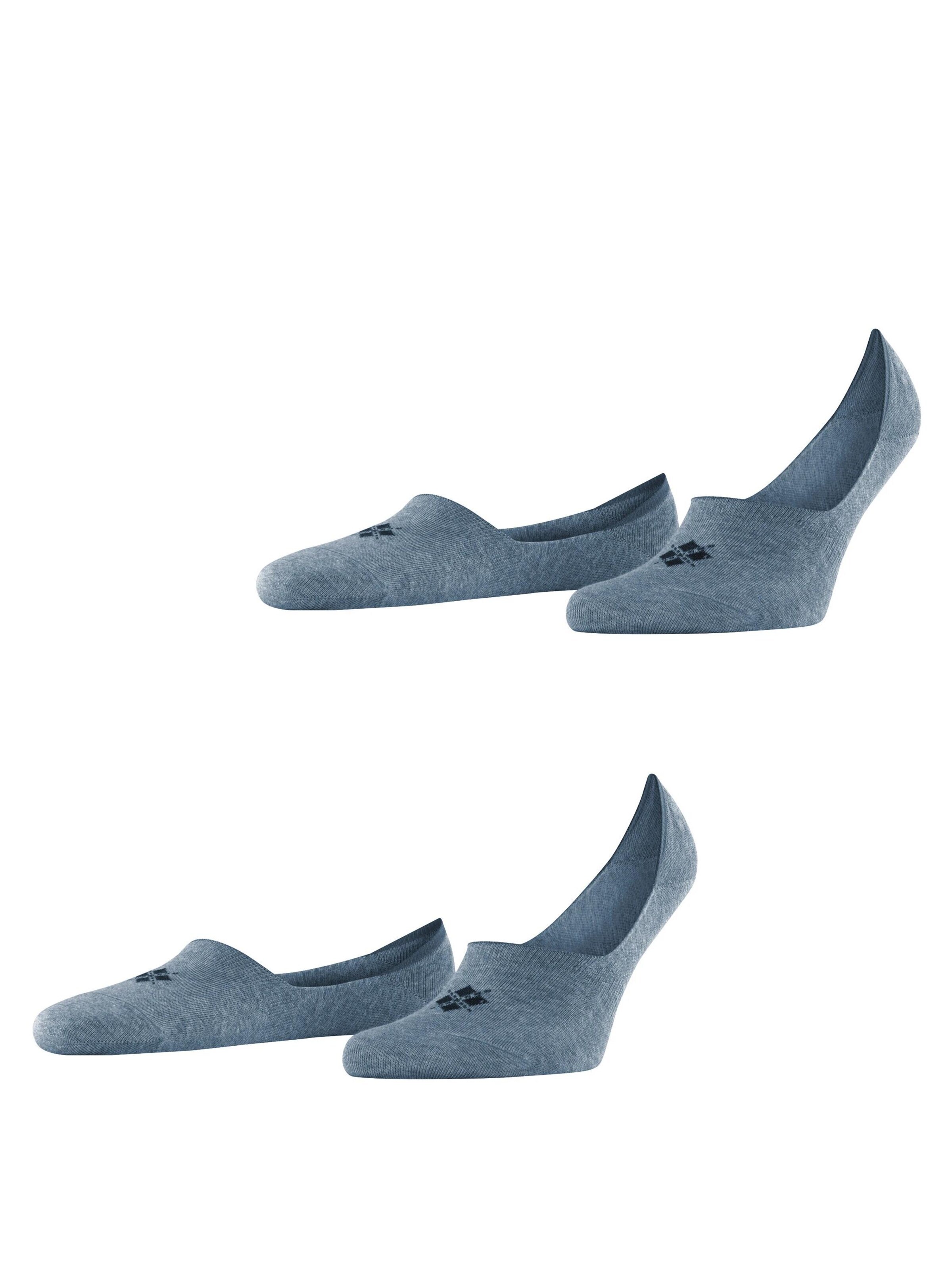 BURLINGTON Ankle Socks 'Everyday 2-Pack' in Blue: front