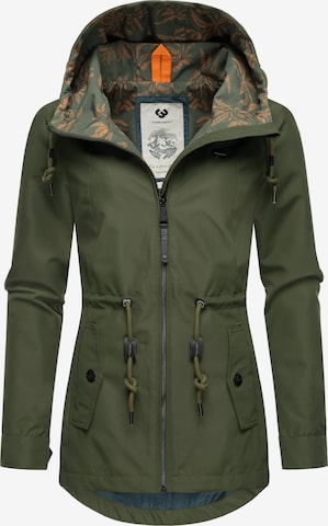 Ragwear Between-Season Jacket ' Monadis ' in Green: front