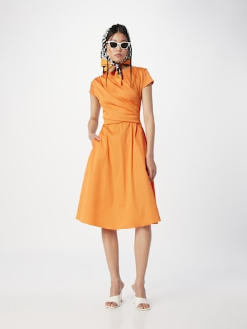 SWING فستان بلون برتقالي