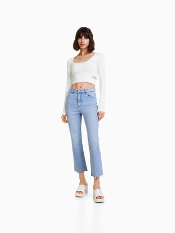 Bershka Flared Jeans in Blue