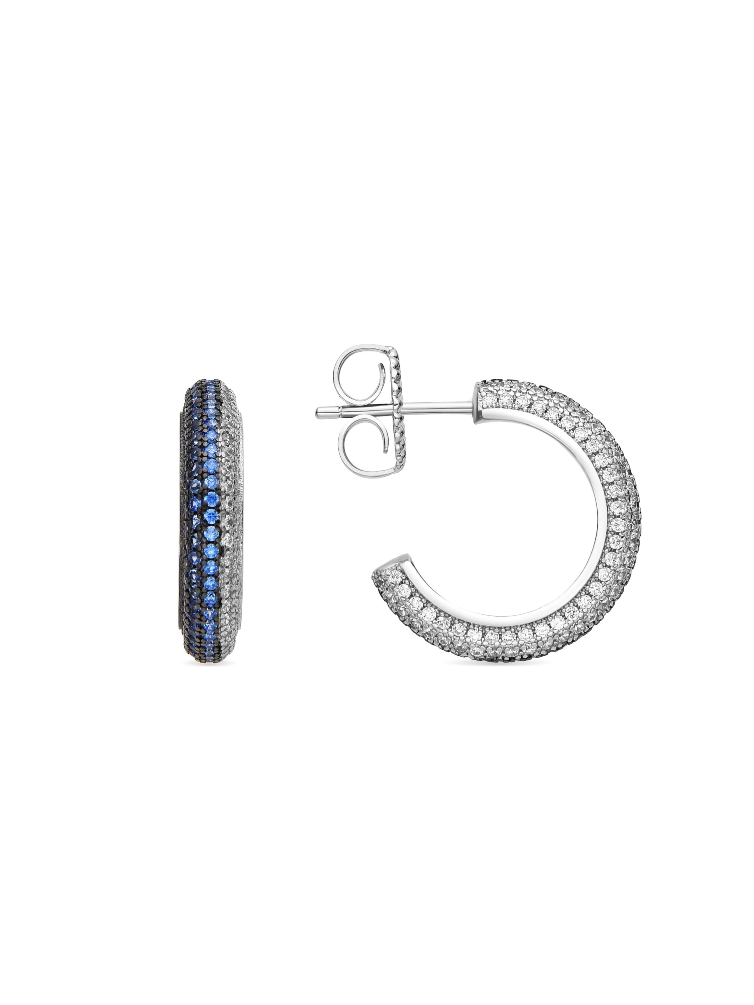 Luxenter - Pendientes 'ISMEG' en azul: frente