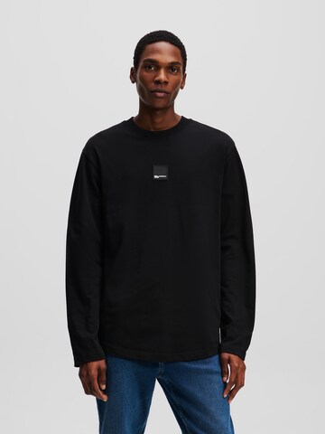 Maglietta di KARL LAGERFELD JEANS in nero: frontale
