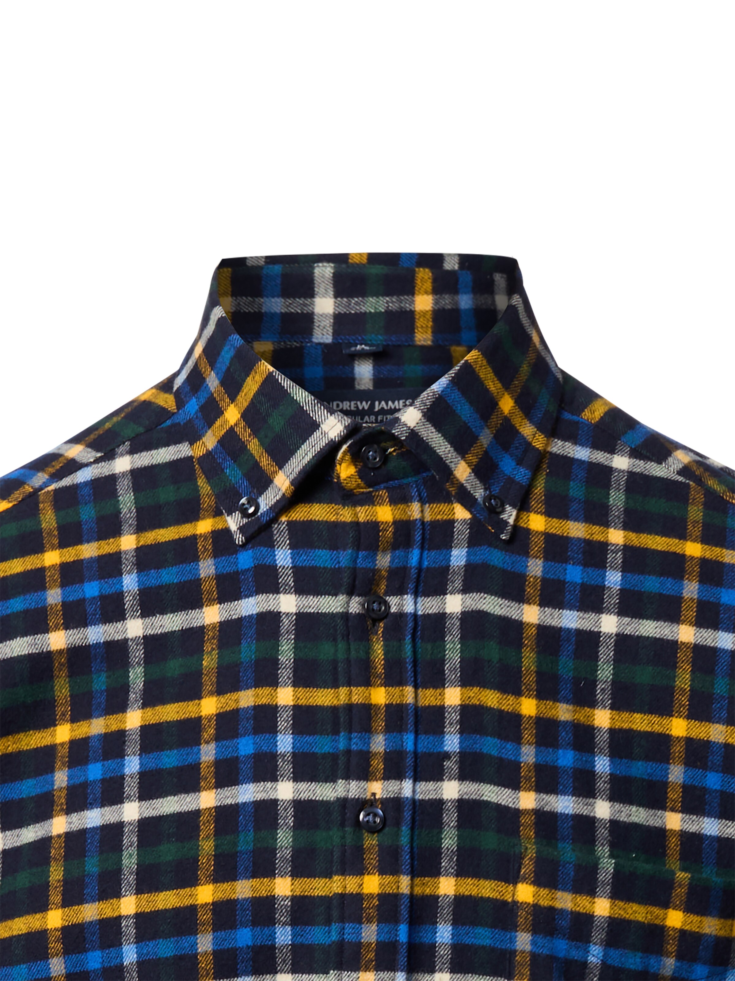 Andrew James Comfort Fit Hemd in Blau