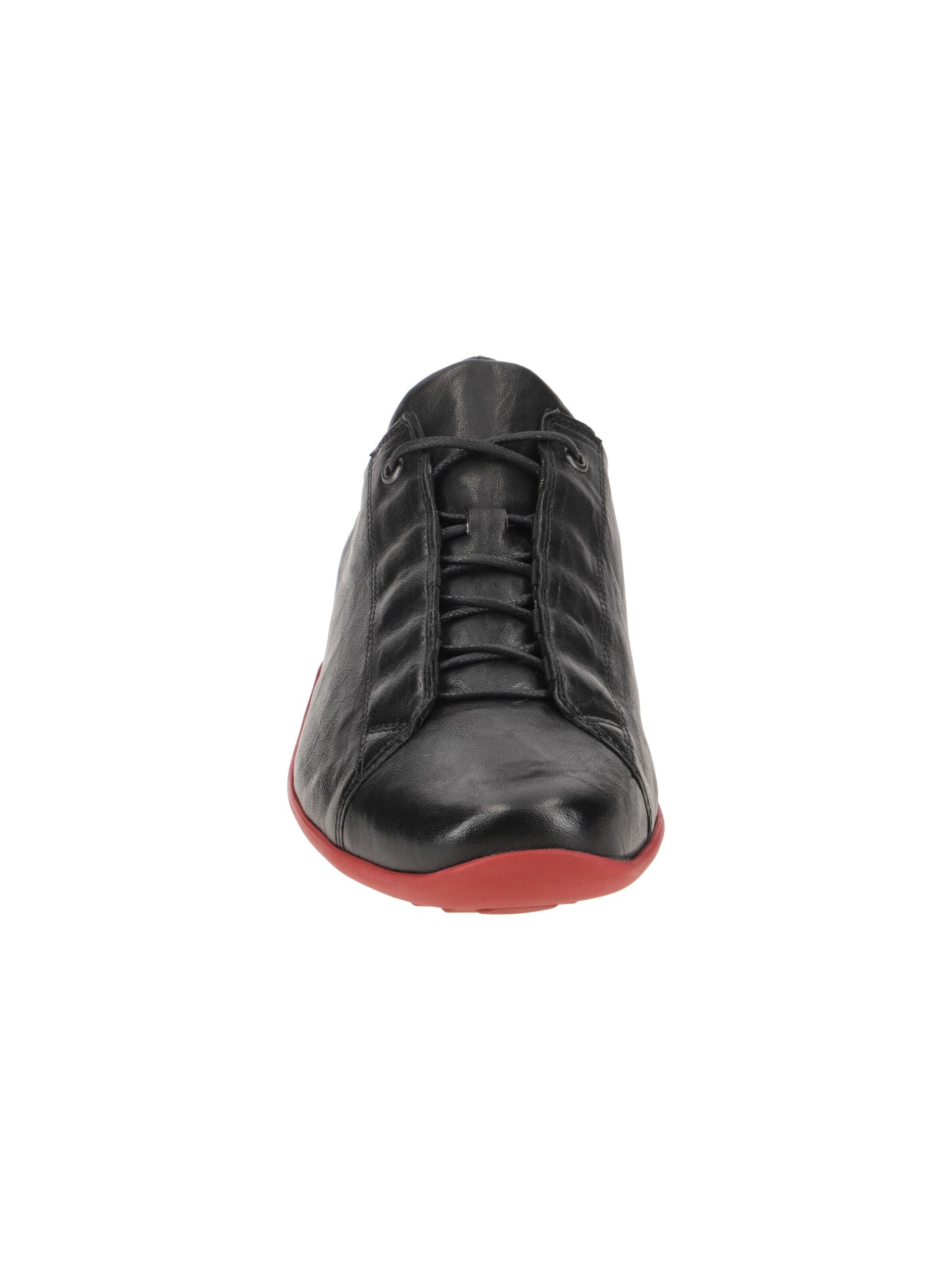 THINK! Lace-Up Shoes 'Think Stone Schuhe schwarz rot Schnürer 806' in Black