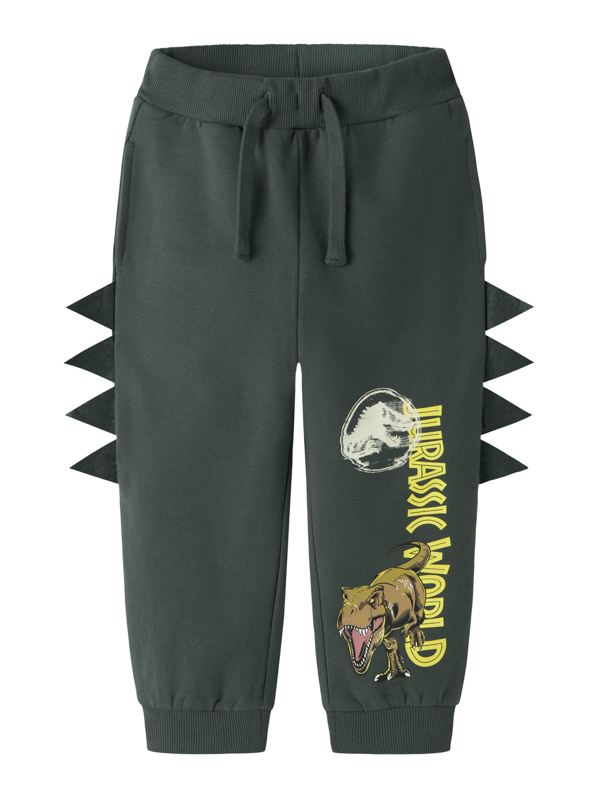 NAME IT Tapered Pants 'NMMJAL JURASSIC' in Grey: front