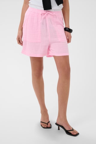 CULTURE Loosefit Broek in Roze: voorkant