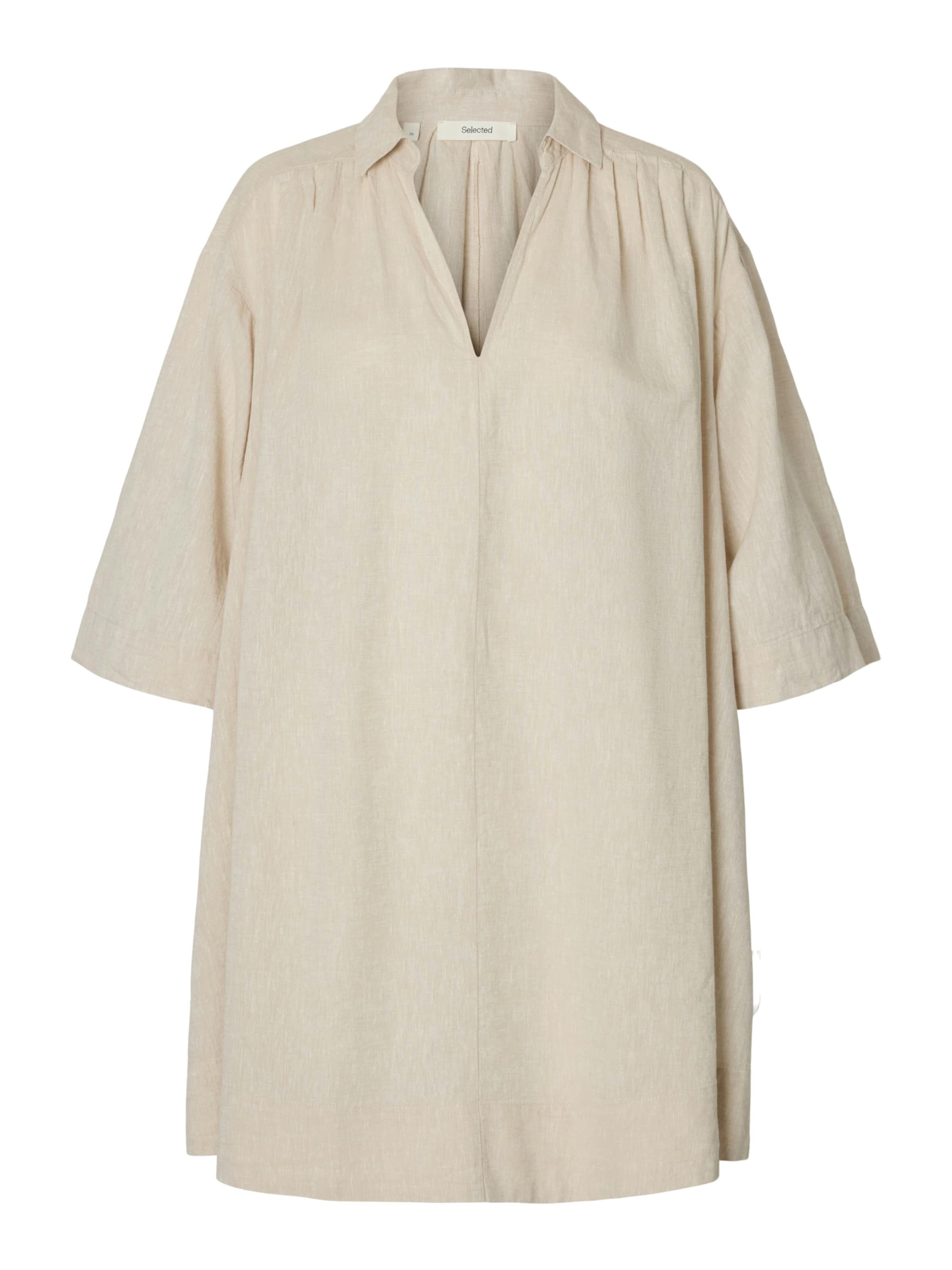 SELECTED Kleid 'SLFLUISA-TALIA' in Beige: Vorderseite