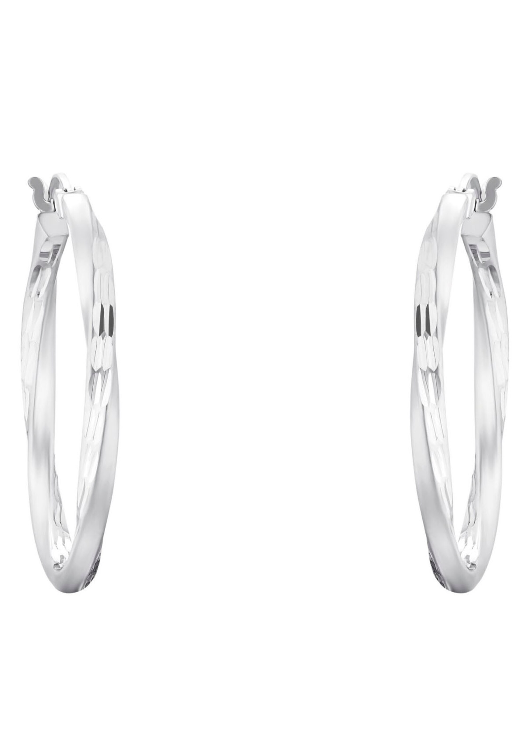 AMOR Earrings in Silver: front