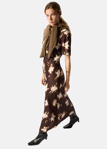 Whistles Dress in Brown: side