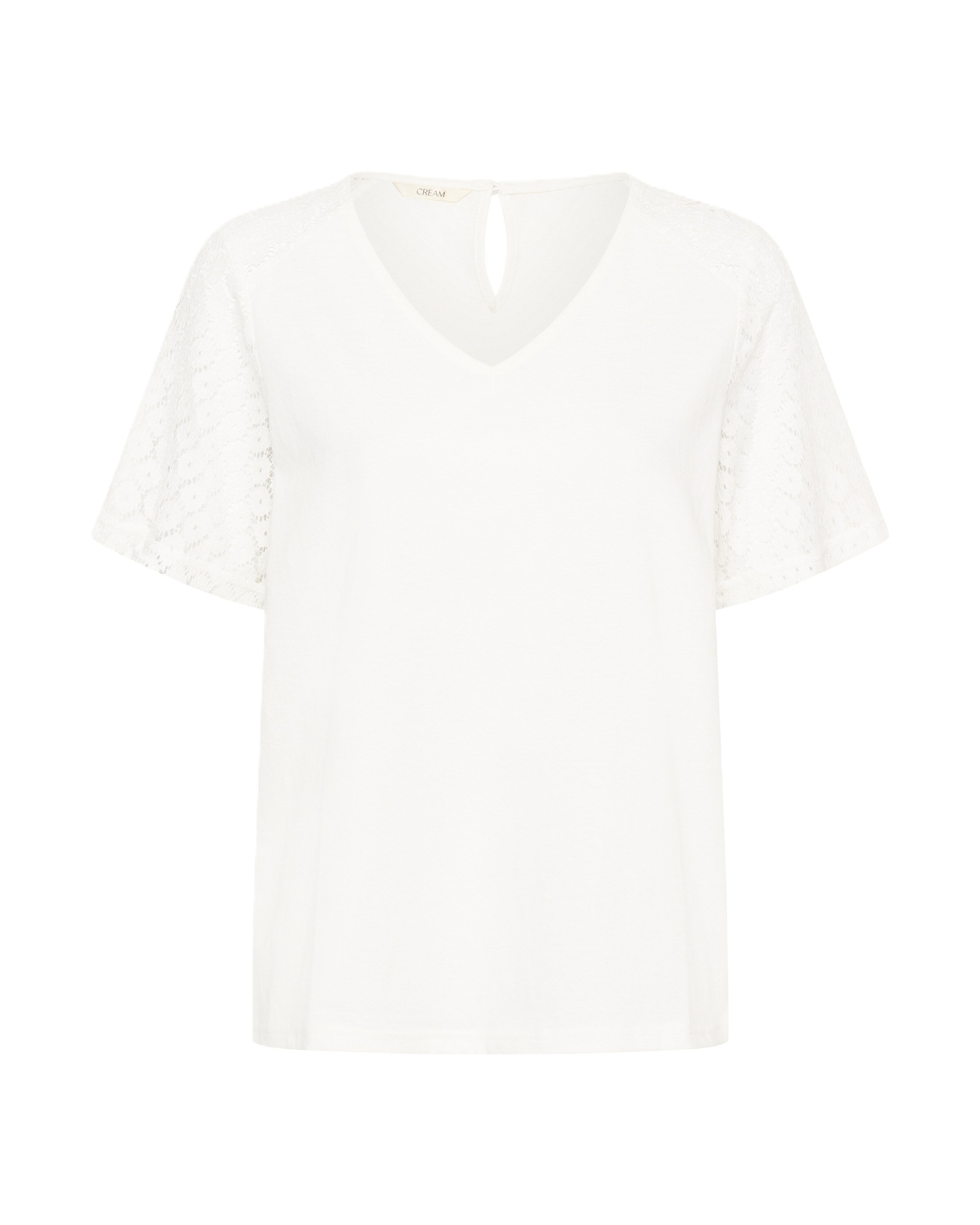 Cream T-shirt 'CRHermi' i vit: framsida