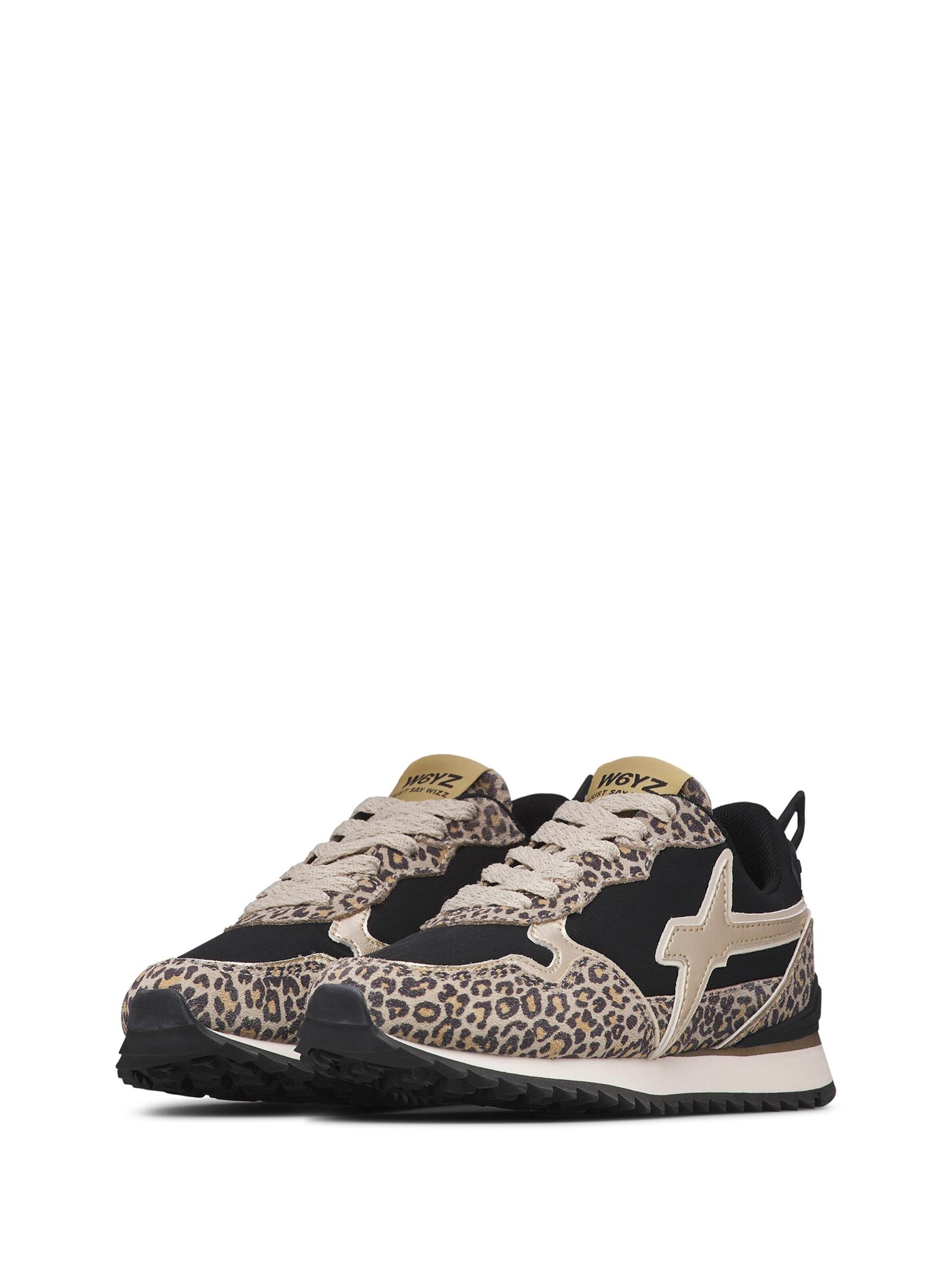W6YZ Sneakers 'JET-J.' in Zwart: voorkant
