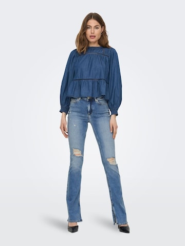 ONLY Flared Jeans 'BLUSH' in Blue