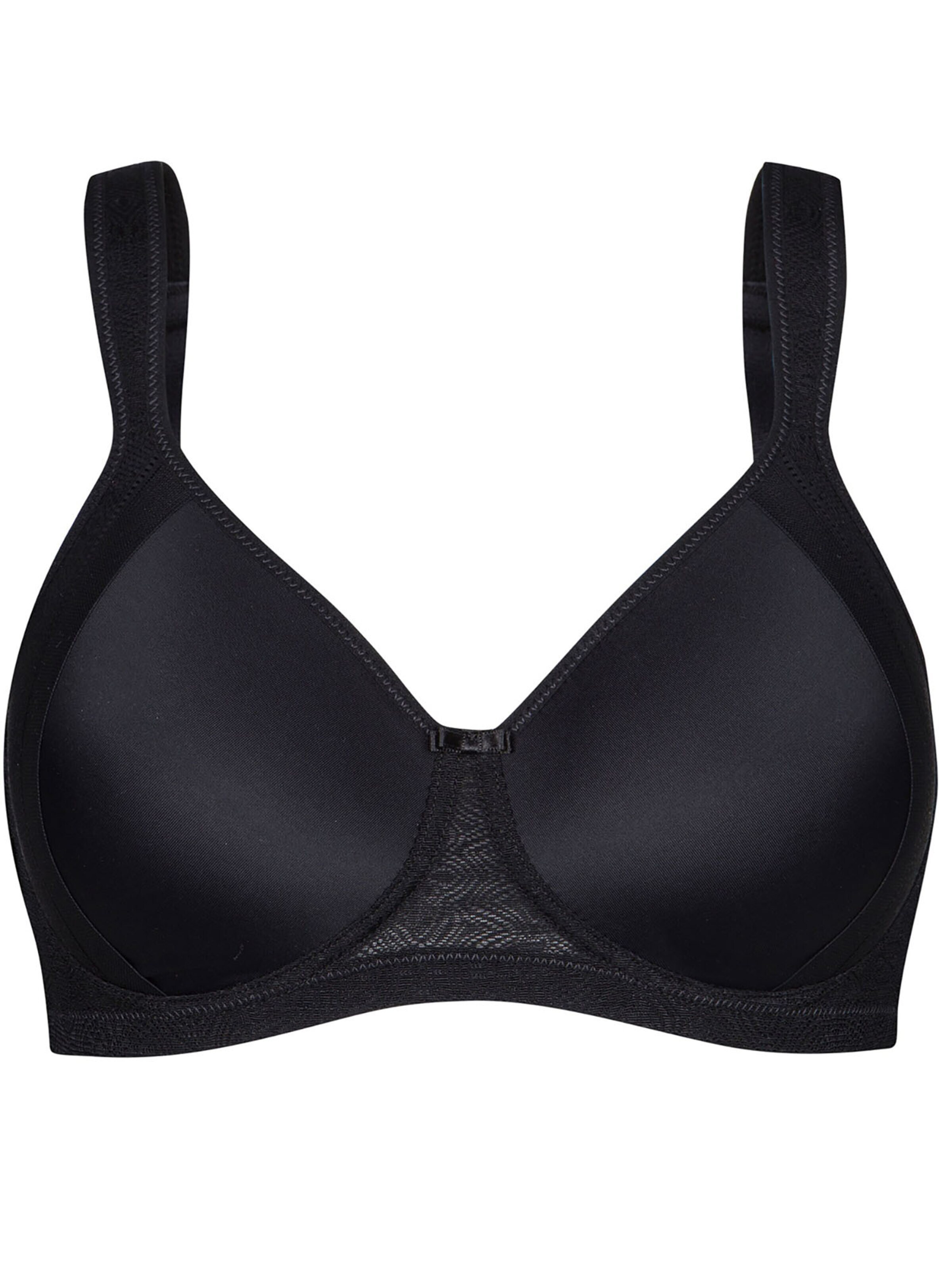 SUSA Minimiser Bra 'Milano' in Black: front