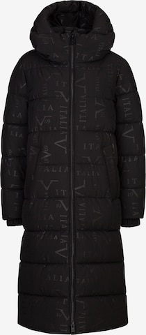 19V69 ITALIA Wintermantel 'Silvana' in Zwart: voorkant