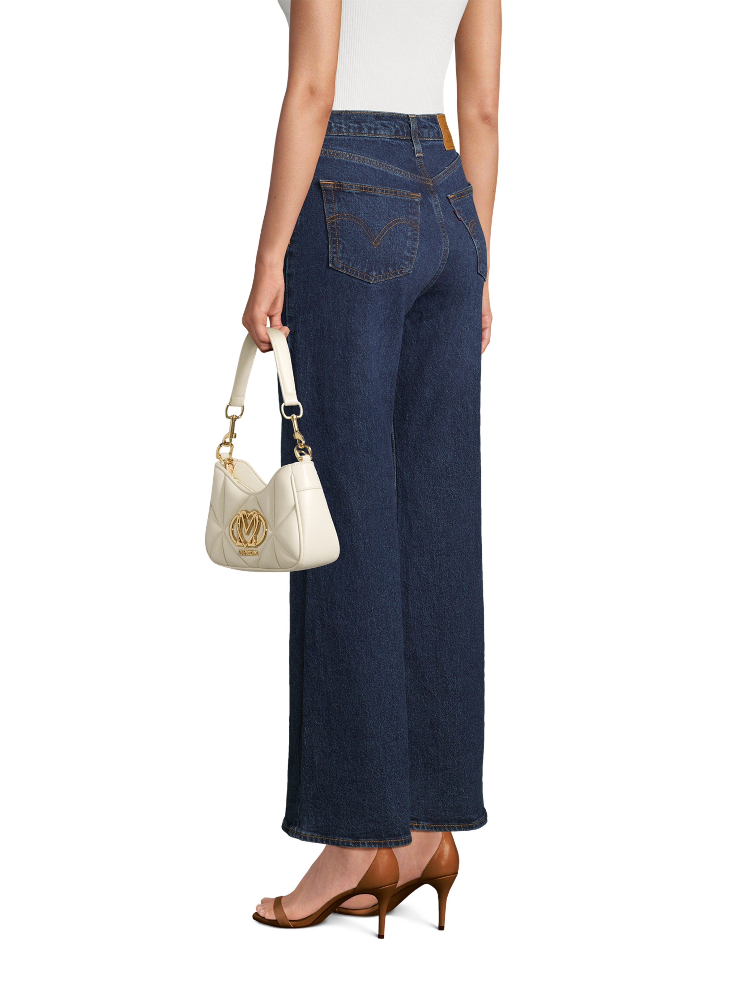 Love MoschinoTorba za na rame - bež boja: prednji dio