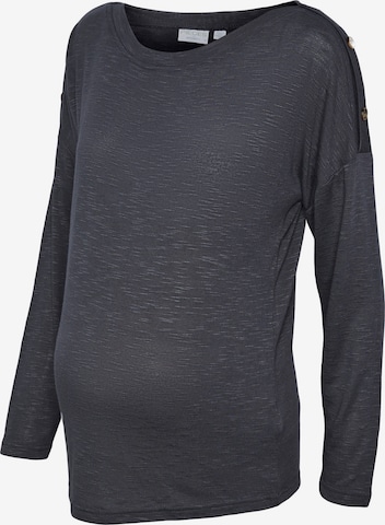 Pieces Maternity Shirt in Grey: front