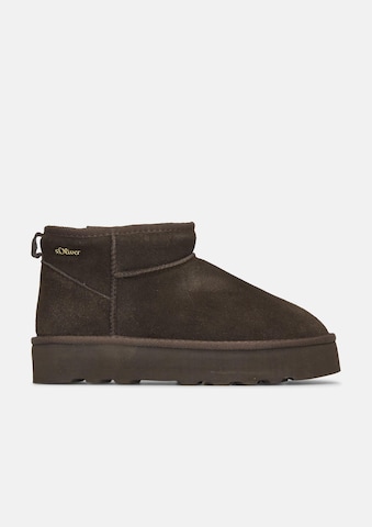 Boots s.Oliver en marron : sur le côté