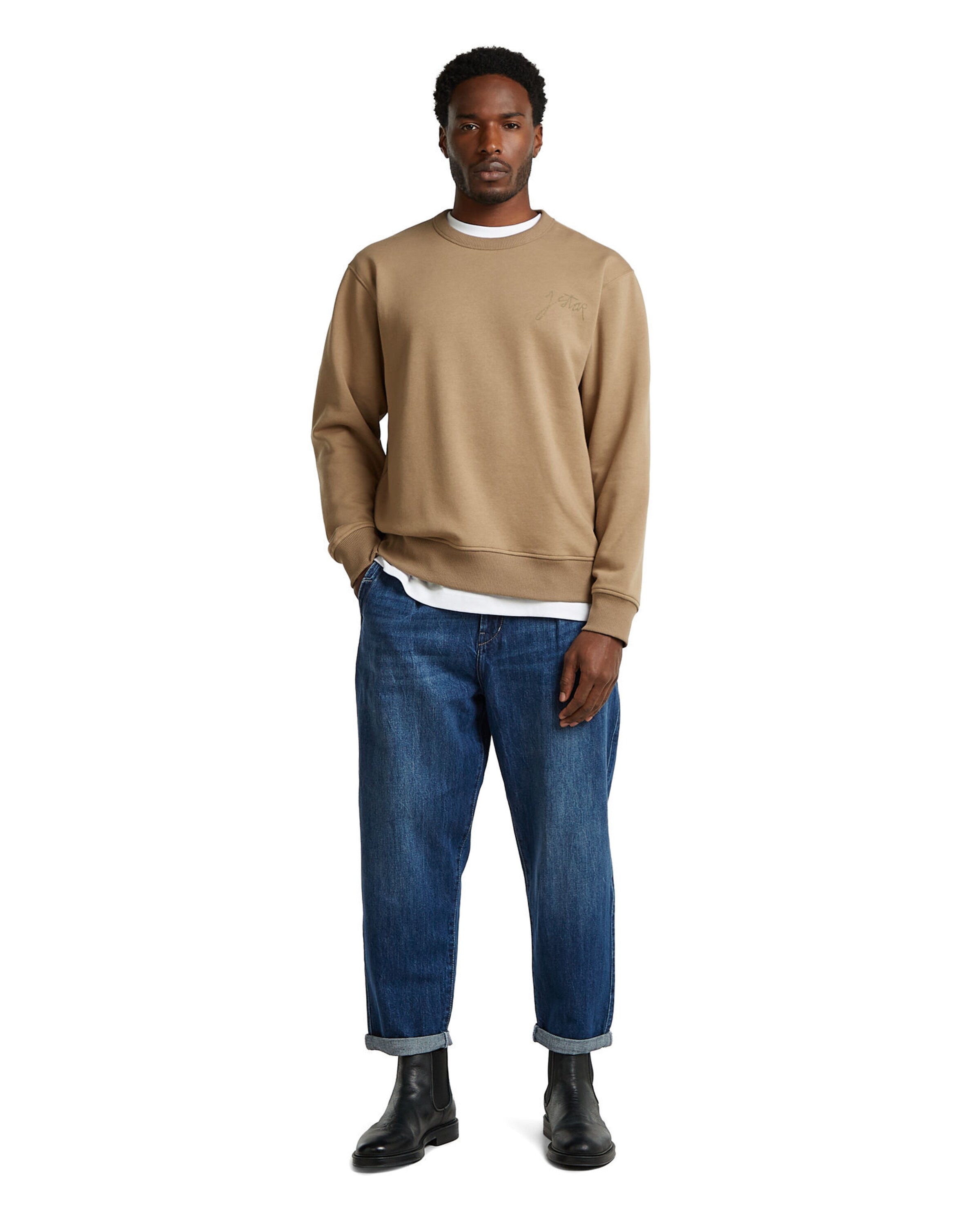 G-STAR Baggy Bandplooi jeans in Blauw