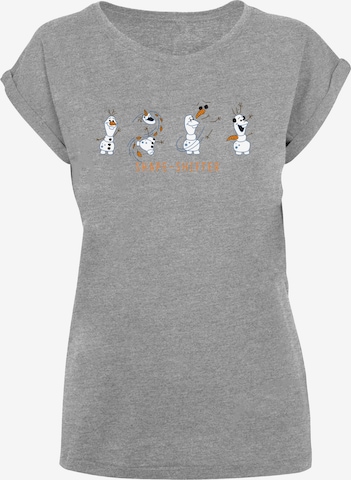 T-shirt 'Disney Frozen 2 Olaf Shape-Shifter' F4NT4STIC en gris : devant