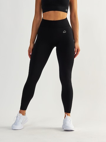 BeShaped Skinny Sporthose in Schwarz: Vorderseite