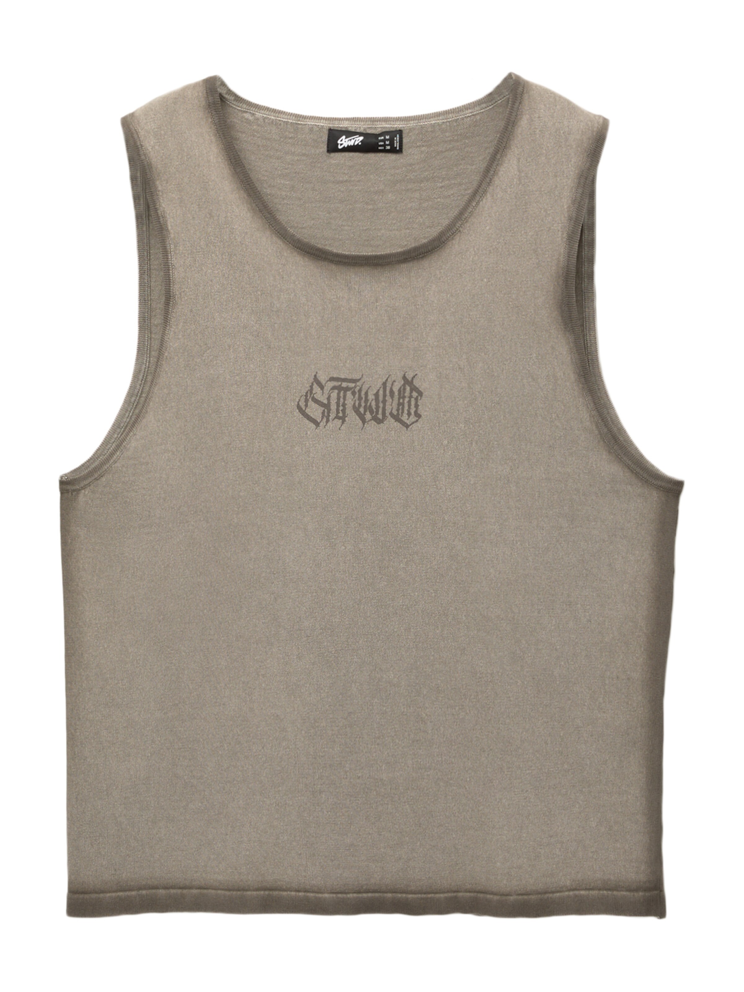 Pull&Bear Majica 'STWD' | siva barva: sprednja stran