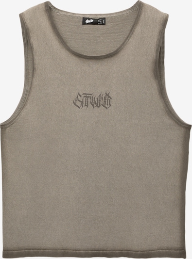 Pull&Bear Majica 'STWD' veličine S u siva / tamo siva, Pregled proizvoda