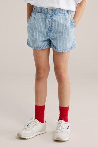 WE Fashion Свободный крой Штаны в Синий: спереди