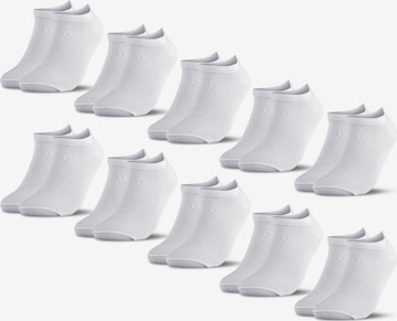 Occulto Socken 'Mikl' in Weiß: Vorderseite