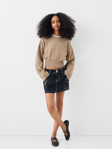 Bershka Sweater in Beige