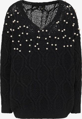 Pull-over faina en noir : devant