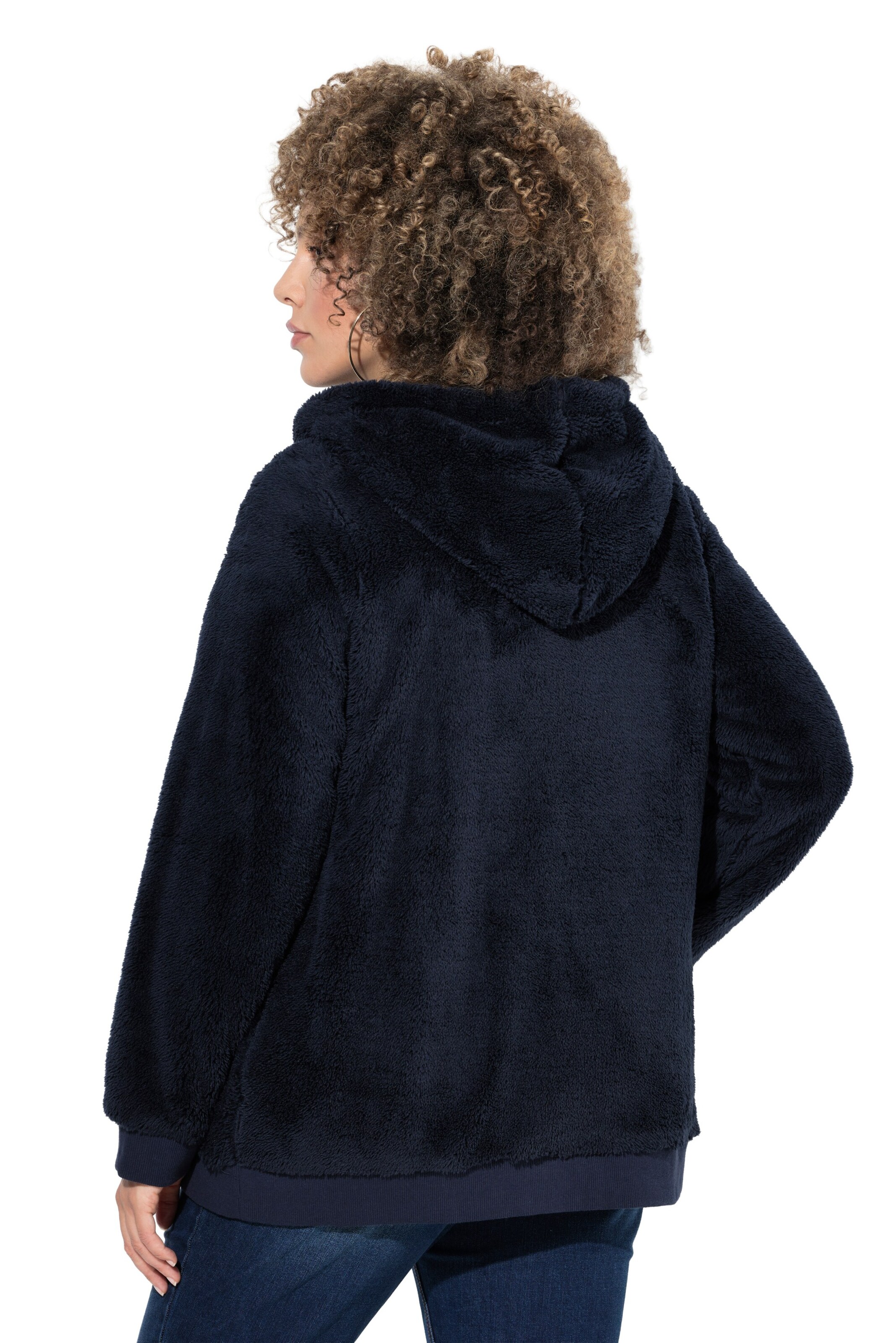 Ulla Popken Sweat jacket in Blue