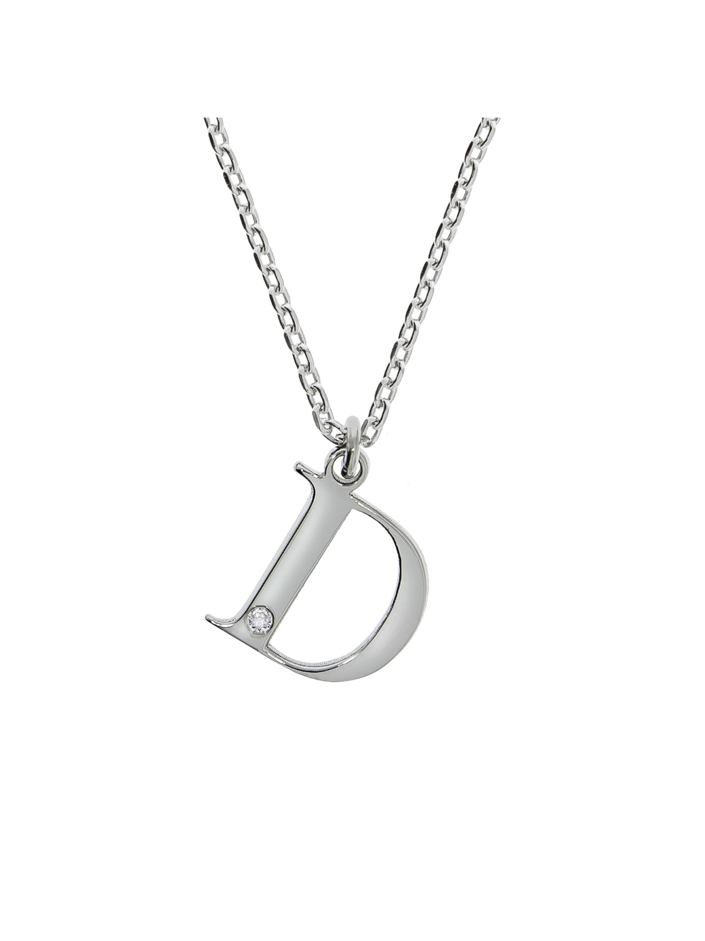 Diamonds by Ellen K. Necklace in White: front