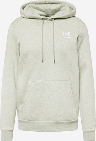 Sweat de sport 'Essential' UNDER ARMOUR en vert : devant