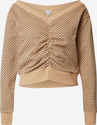 River Island Pullover in braun / schwarz, Produktansicht