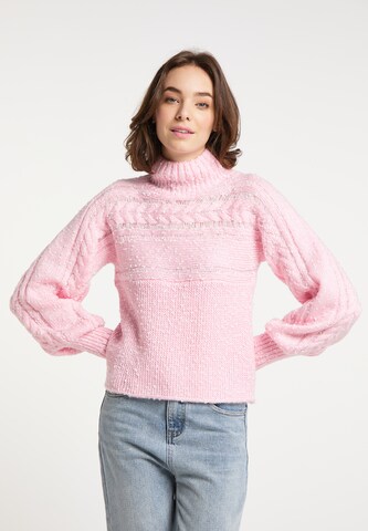 MYMO - Pullover em rosa: frente