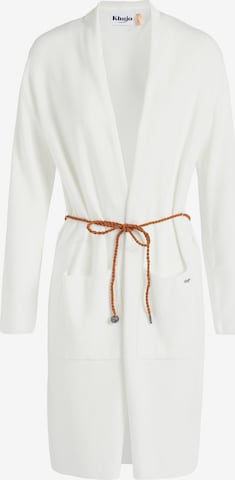 khujo Knit Cardigan 'Perky' in White: front