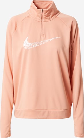 NIKE Athletic Sweatshirt in Orange: front