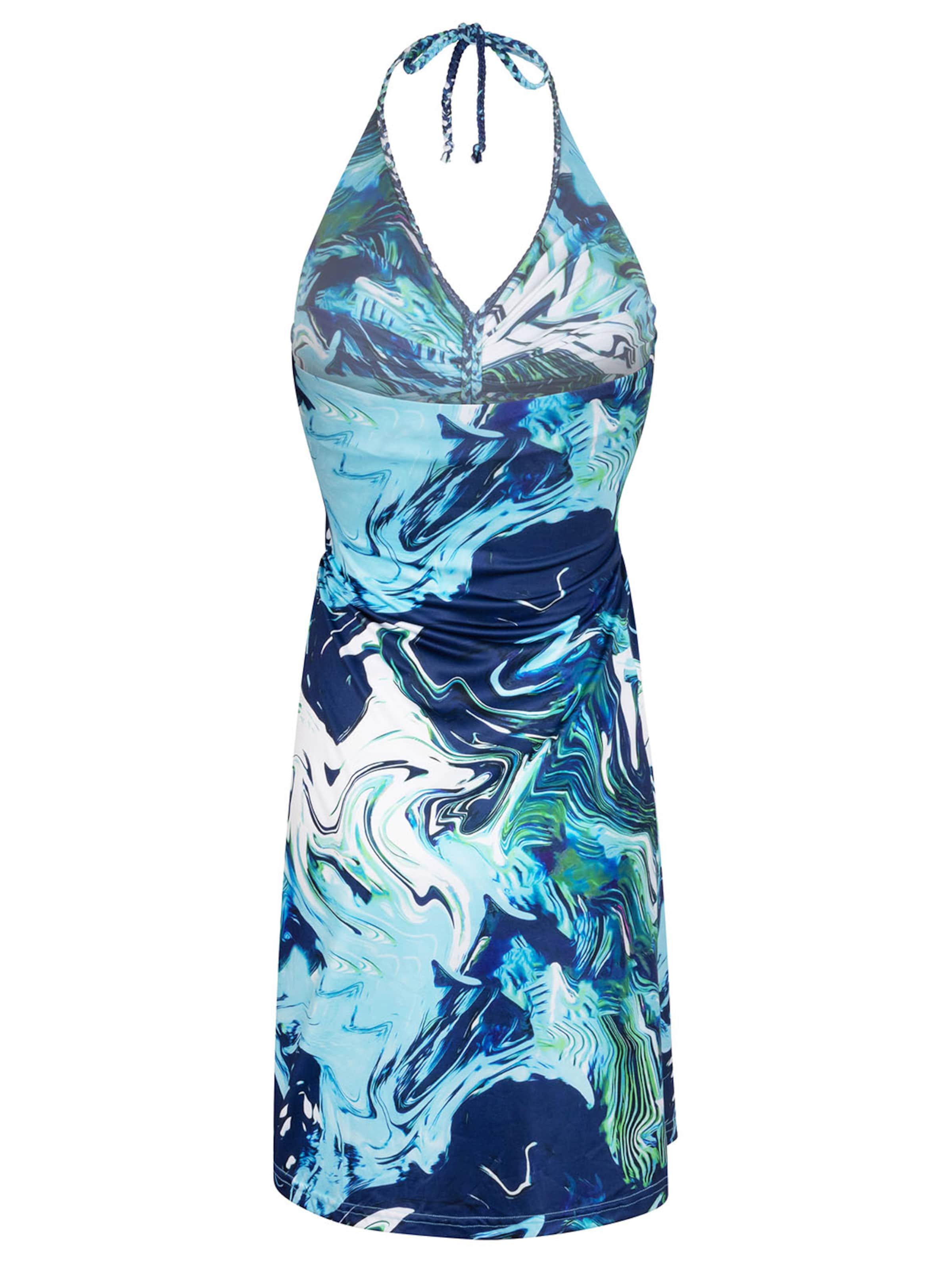 Chic by Lirette Jurk 'Short halter dress Chikitu' in Blauw