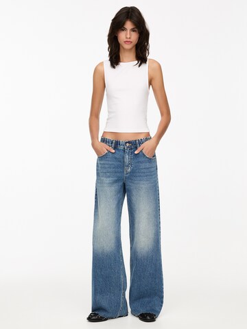 Pull&Bear Bő szár Farmer - kék