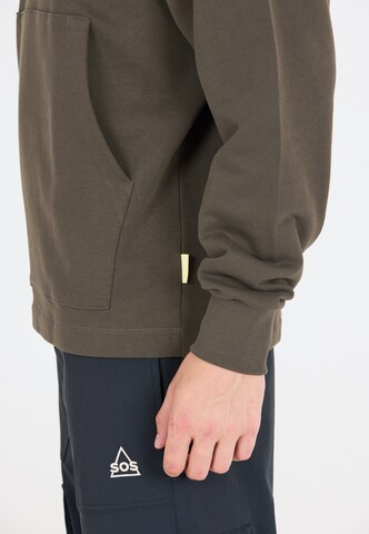 SOS Sweatshirt 'Bovec' in Bruin