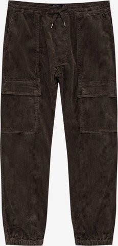 Pull&Bear Cargo trousers in Brown: front