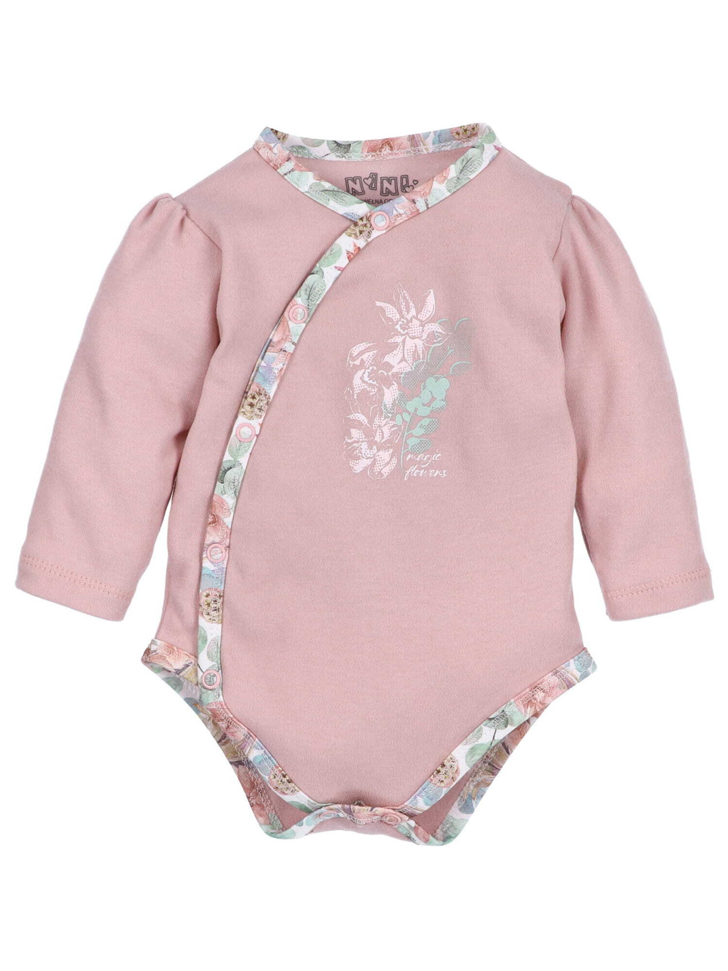 Barboteuse / body NINI en rose : devant