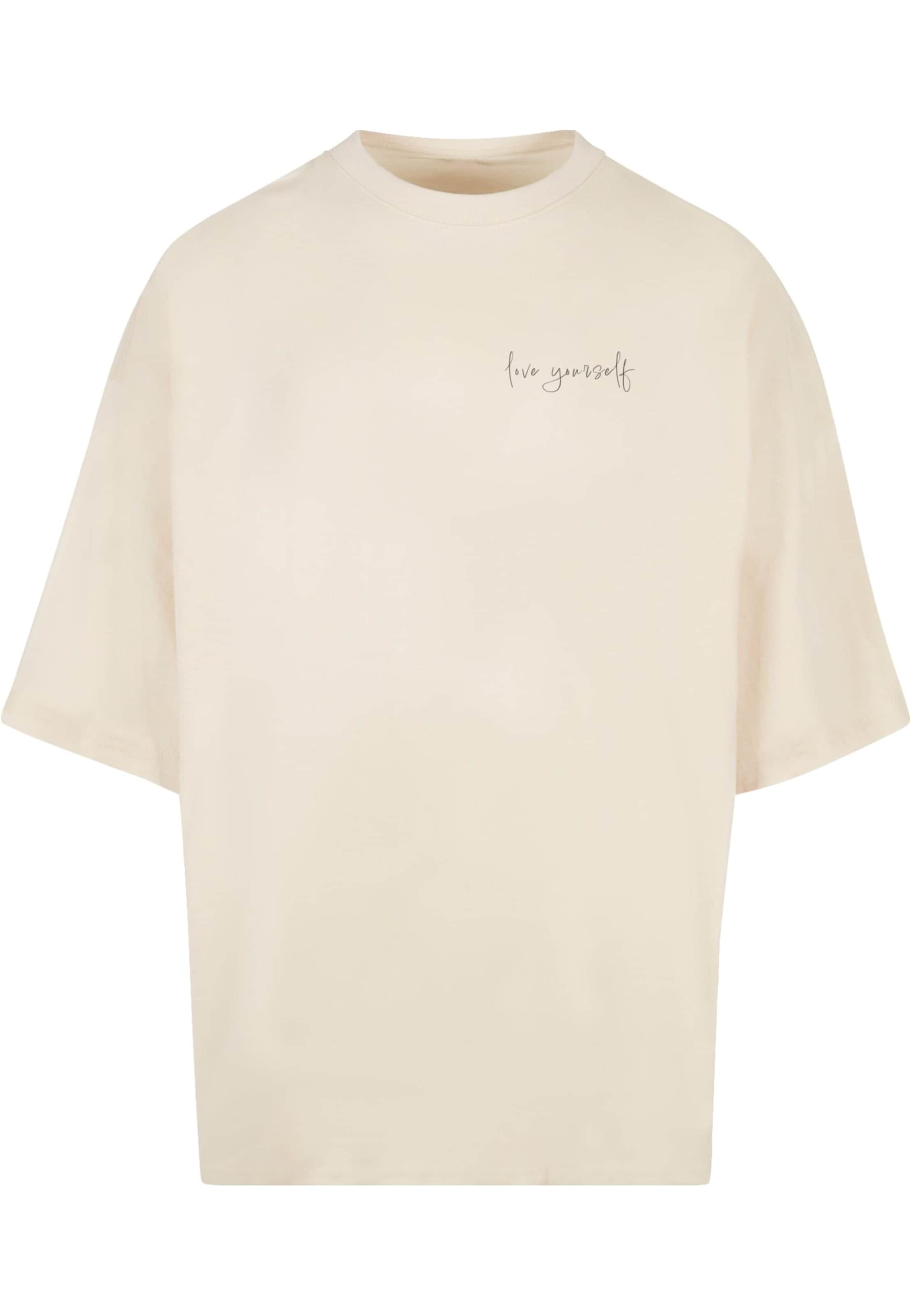 Maglietta 'Love Yourself' di Merchcode in bianco: frontale