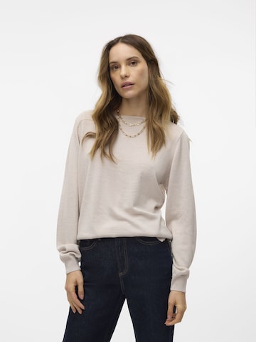 VERO MODA Trui 'BEKKA' in Beige: voorkant